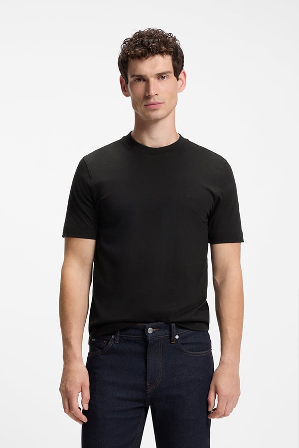 ΜΠΛΟΥΖΑ T-SHIRT BOSS - 001 ΜΑΥΡΟ